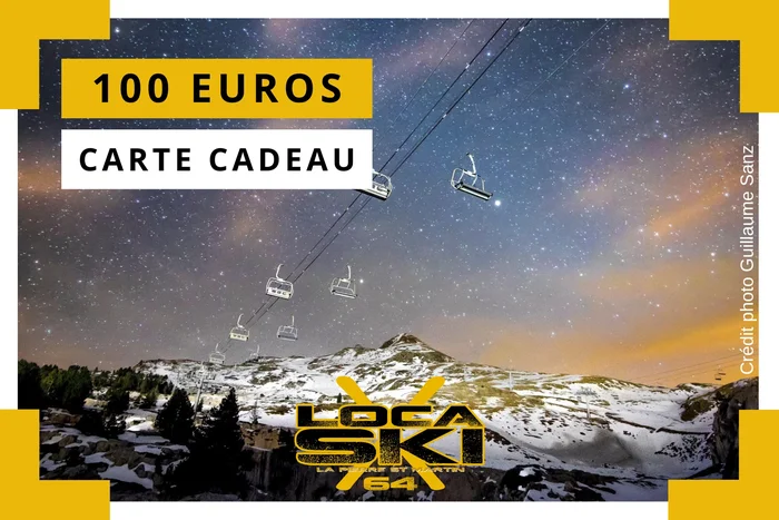 Carte cadeau Loca-Ski 100 euros