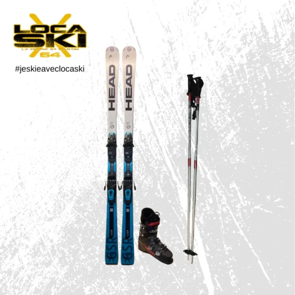 Composition du pack ski noir homme