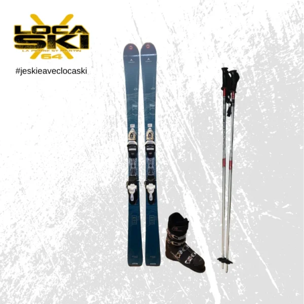 Composition du pack ski rouge femme