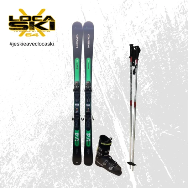 Composition du pack ski rouge homme