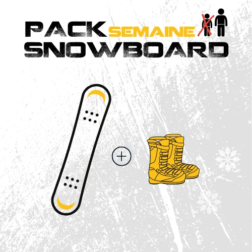 Pack snowboard adulte semaine